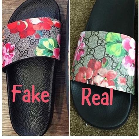 fake girl gucci slides|the real gucci slides.